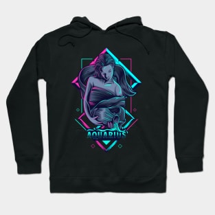 Zodiac AQUARIUS NEON Series Hoodie